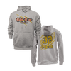 Personalized WBYB Fall 2023 Heather Grey Hoodie - Yellow Team Claw Mark Logo