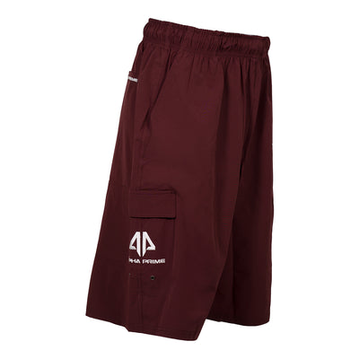 Alpha Prime Microfiber Shorts - Maroon