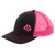 AP Retro Trucker Snapback Hat - Graphite/Pink