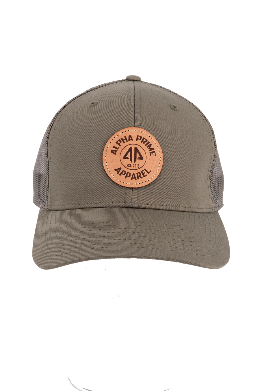 AP Circle Patch Snapback Hat - 112RCHCP-Olive/Olive