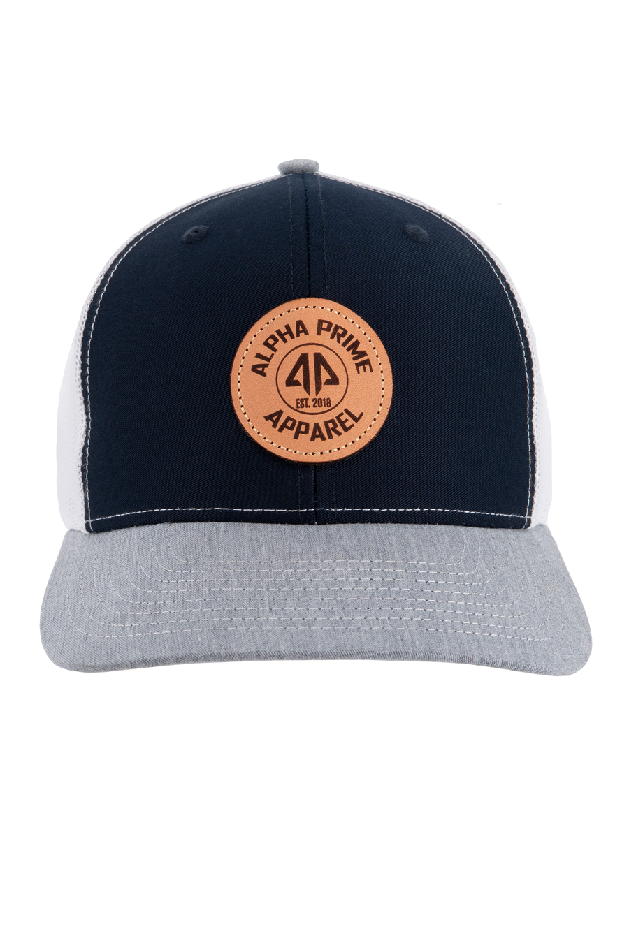 AP Circle Patch Snapback Hat - 112RCHCP-Navy/White/Grey