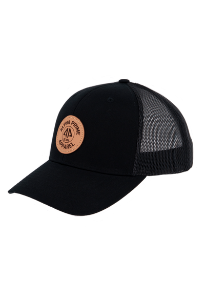 AP Circle Patch Snapback Hat - 112RCHCP-Black/Black
