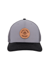 AP Circle Patch Snapback Hat - 112RCHCP-Charcoal/Black
