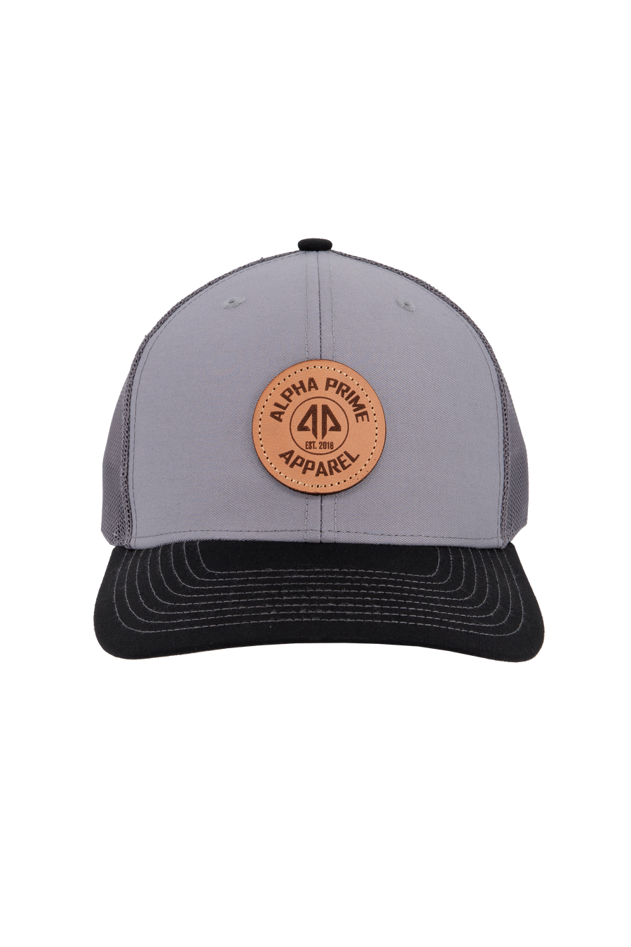 AP Circle Patch Snapback Hat - 112RCHCP-Charcoal/Black
