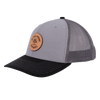 AP Circle Patch Snapback Hat - 112RCHCP-Charcoal/Black