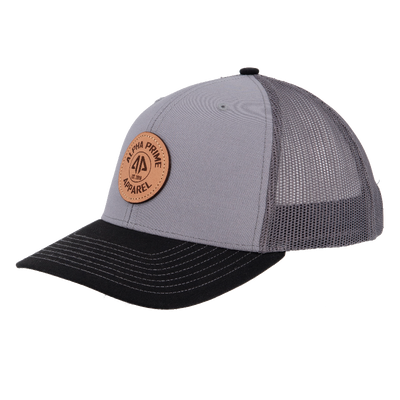 AP Circle Patch Snapback Hat - 112RCHCP-Charcoal/Black