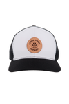 AP Circle Patch Snapback Hat - 112RCHCP-White/Black