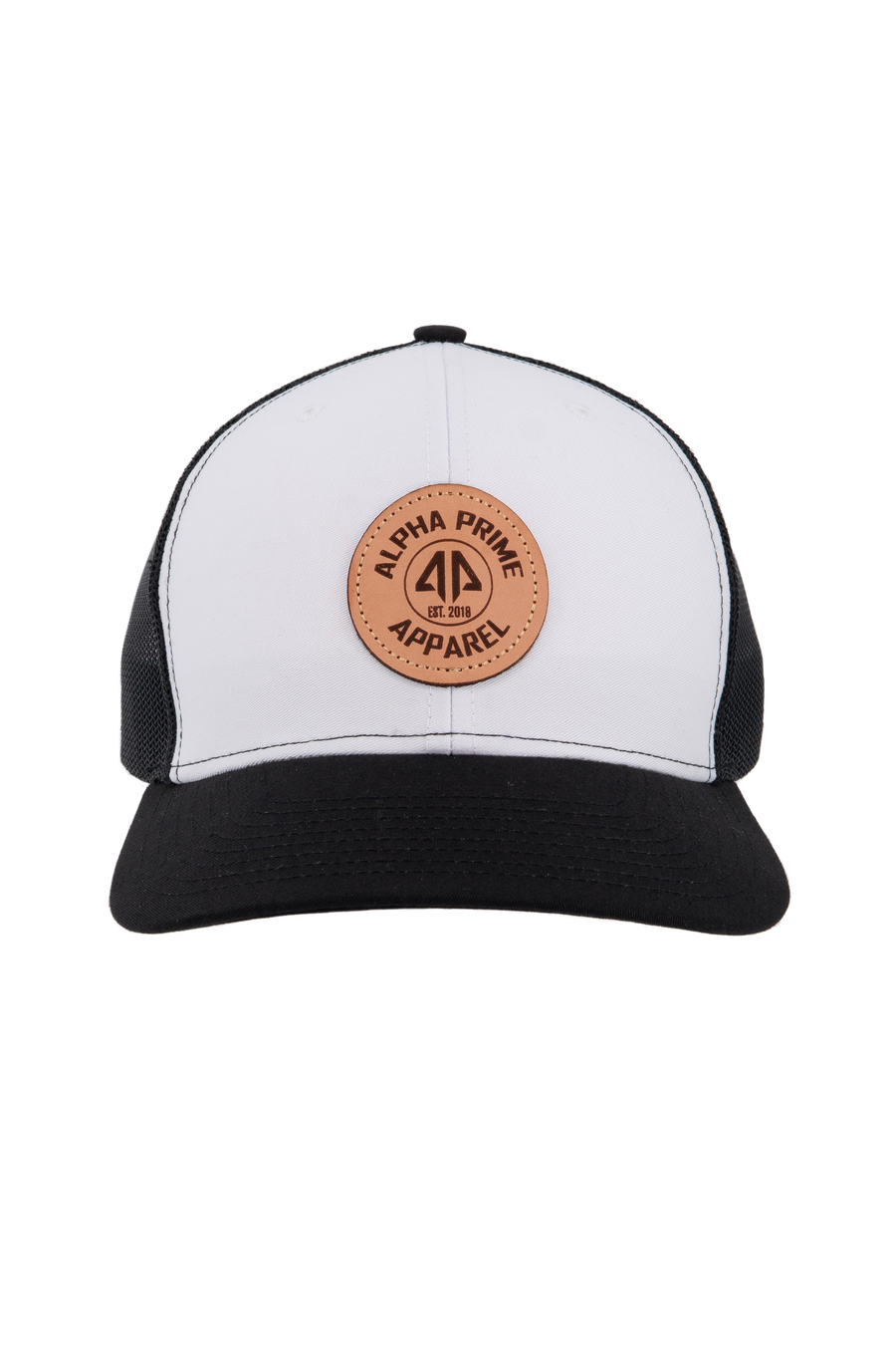 AP Circle Patch Snapback Hat - 112RCHCP-White/Black