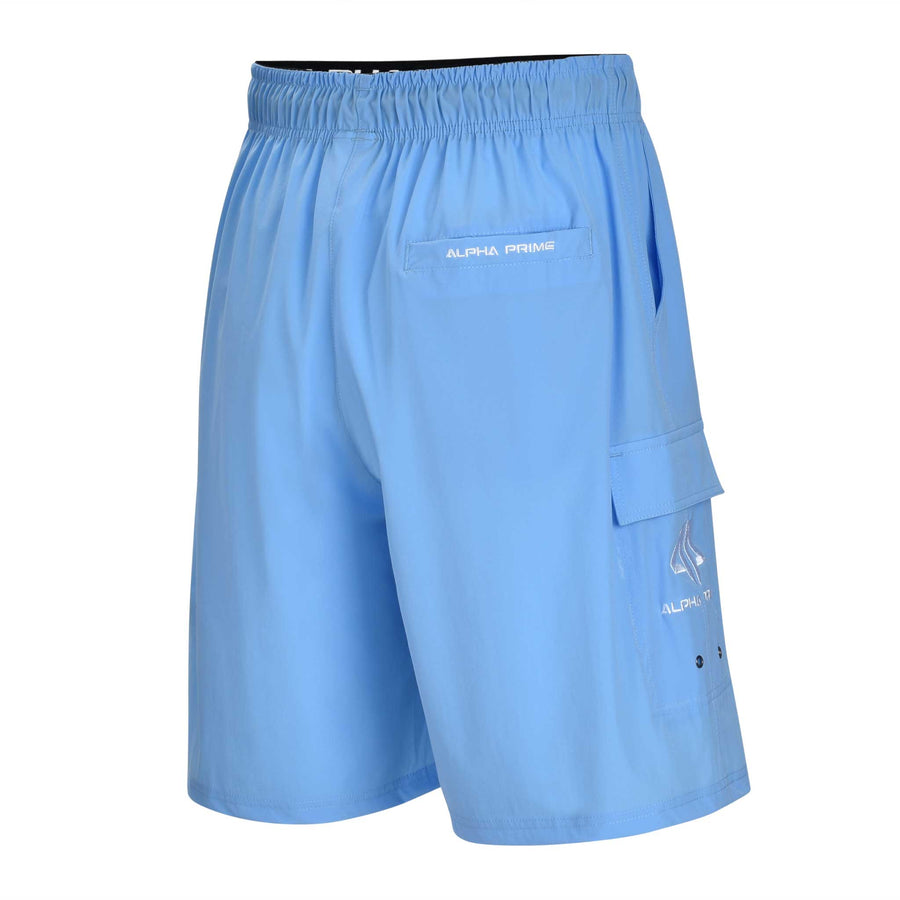 Alpha Prime Microfiber Shorts – Light Blue