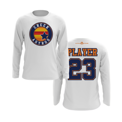 Personalized CCLL Astros Circle Logo Long Sleeve Shirt