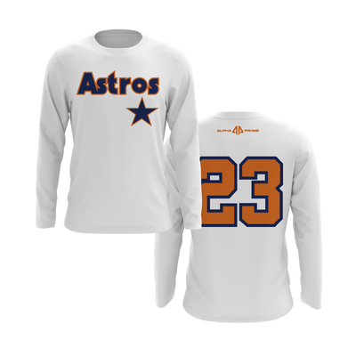 Personalized CCLL Astros Coach Pitch Logo Long Sleeve Shirt