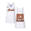 Personalized CCLL Astros Creek Logo White Women's Tank Top