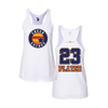 Personalized CCLL Astros Circle Logo White Women's Tank Top