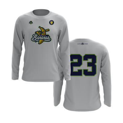 Personalized Margate Bananas Logo Long Sleeve Shirt