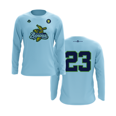 Personalized Margate Bananas Logo Long Sleeve Shirt