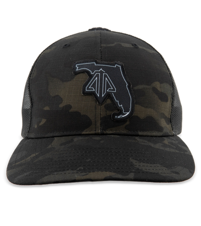 AP State Snapback-Florida-Black Camo
