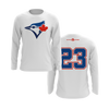 Personalized CCLL Blue Jays Coach Pitch Logo Long Sleeve Shirt