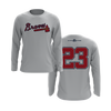 Personalized Braves Logo Long Sleeve Shirt