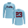 Personalized Braves Logo Long Sleeve Shirt