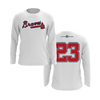 Personalized Braves Logo Long Sleeve Shirt