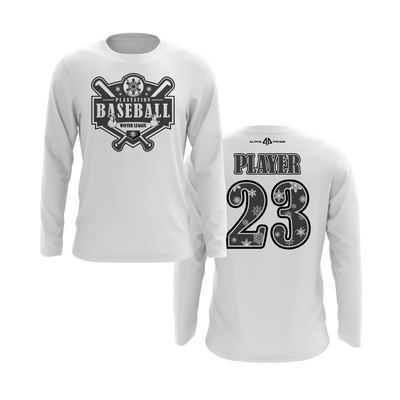 Charcoal/White Teams Long Sleeve Shirt (Aughey, Floyd, Kulnick, & Perez. F)