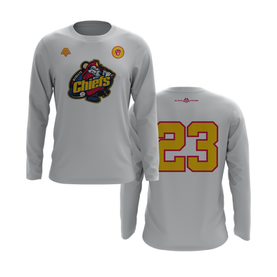 Personalized Margate Chiefs Logo Long Sleeve Shirt