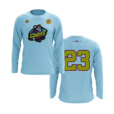 Personalized Margate Chiefs Logo Long Sleeve Shirt
