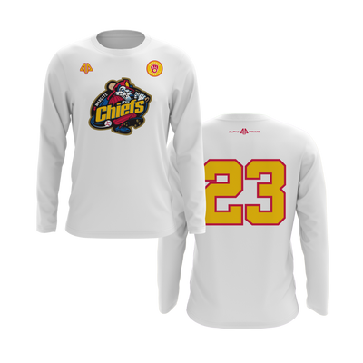 Personalized Margate Chiefs Logo Long Sleeve Shirt