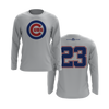 Personalized CCLL Cubs Coach Pitch Logo Long Sleeve Shirt