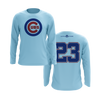 Personalized CCLL Cubs Coach Pitch Logo Long Sleeve Shirt