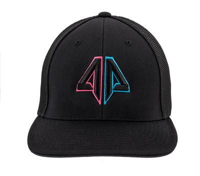 Alpha Prime Series 2 Fitted Hat - 101FPAC-Black/Pink/Cyan