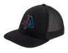Alpha Prime Series 2 Fitted Hat - 101FPAC-Black/Pink/Cyan