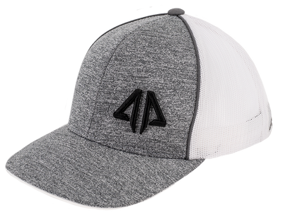 AP Classic Trucker Snapback Hat - 301SPAC-Heather Grey/White