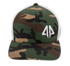 AP Classic Trucker Snapback Hat - 301SPAC-Camo/White