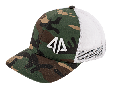 AP Classic Trucker Snapback Hat - 301SPAC-Camo/White