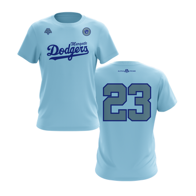 Personalized Margate Dodgers Logo Short Sleeve Shirt