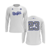 Personalized Margate Dodgers Logo Long Sleeve Shirt