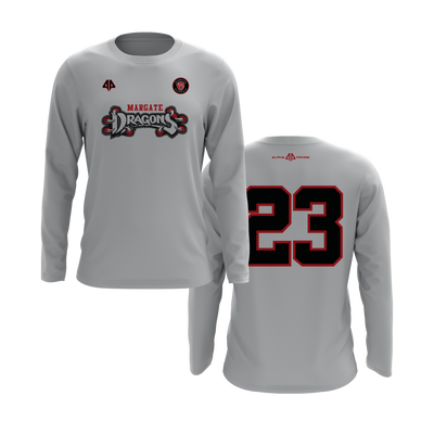 Personalized Margate Dragons Logo Long Sleeve Shirt