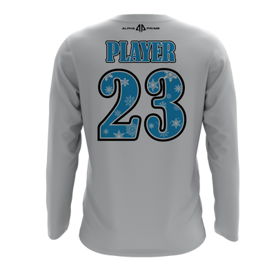 Electric Blue/White Teams Long Sleeve Shirt (Canela, McCardle, & Clark/Piedra)