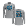 Electric Blue/White Teams Long Sleeve Shirt (Canela, McCardle, & Clark/Piedra)