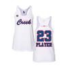Personalized CCLL Expos Creek Logo White Women's Tank Top
