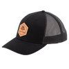 AP Patch Trucker Snapback Hat - 112RCHHX-Black/Black