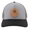 AP Patch Trucker Snapback Hat - 112RCHHX-Grey/Charcoal/Black