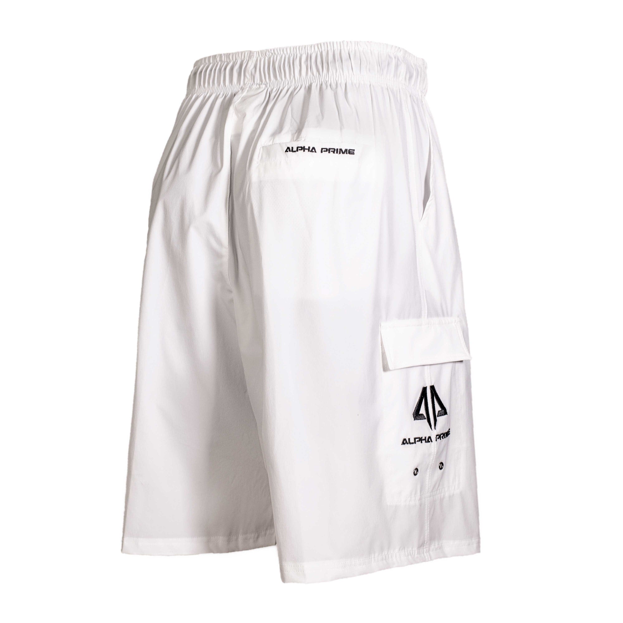 Alpha Prime Microfiber Shorts – White - Alpha Prime Sports