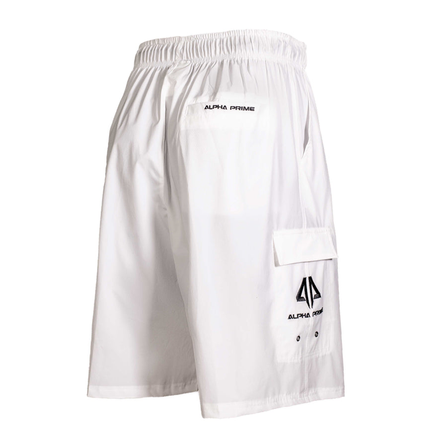 Alpha Prime Microfiber Shorts – White
