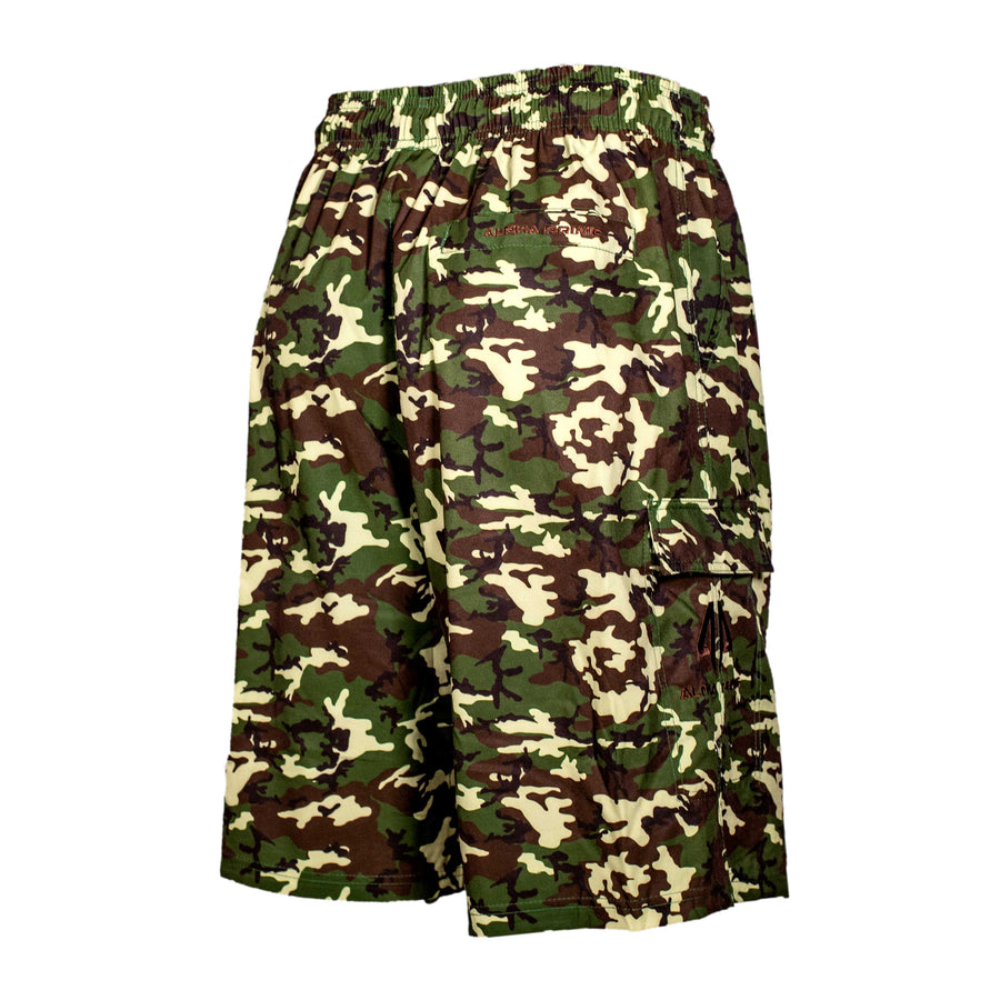 Alpha Prime Microfiber Shorts – Green Camo