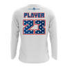 Personalized Legacy Elite Star LE Logo Long Sleeve White Shirt