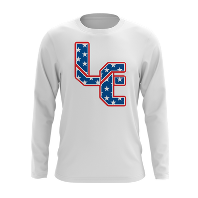 Personalized Legacy Elite Star LE Logo Long Sleeve White Shirt