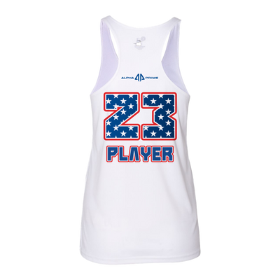 Personalized Legacy Elite Star LE Logo White Women's Tank Top