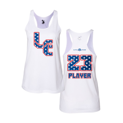 Personalized Legacy Elite Star LE Logo White Women's Tank Top